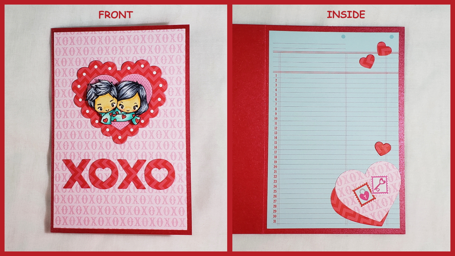Clean and simple Valentine´s Day cards – Elizabeth Craft Designs