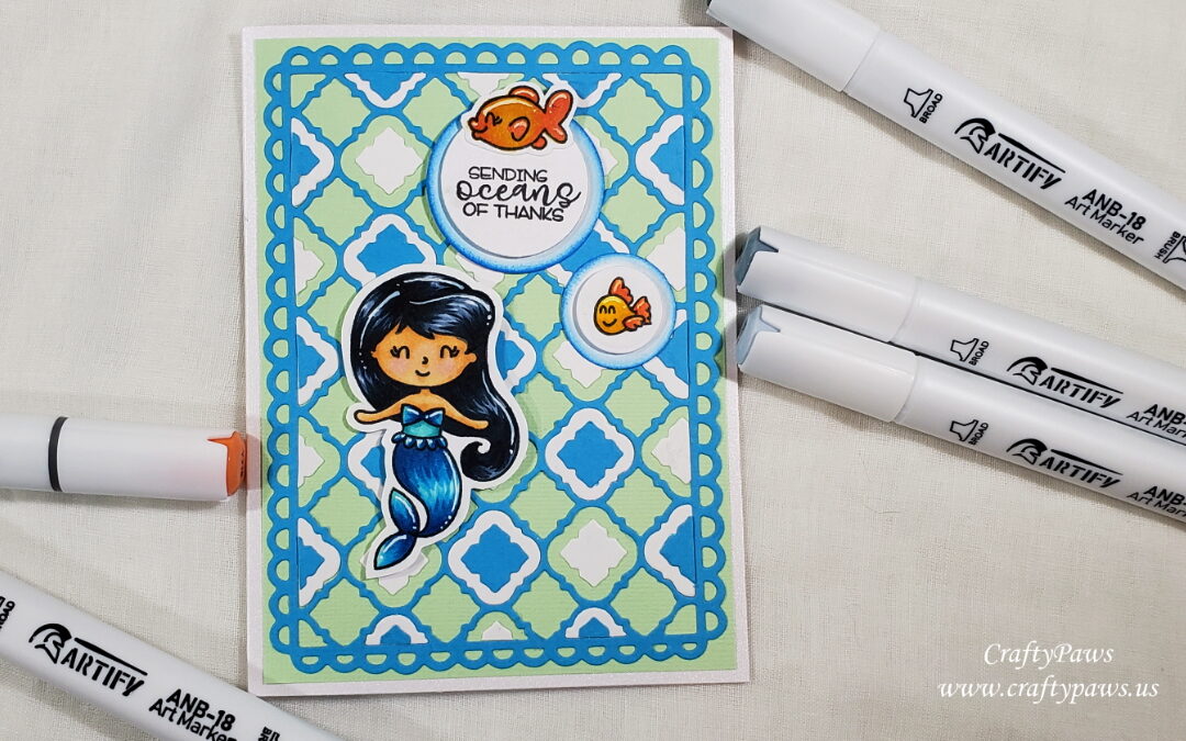 Thank You Card Coloring With Artify Markers!